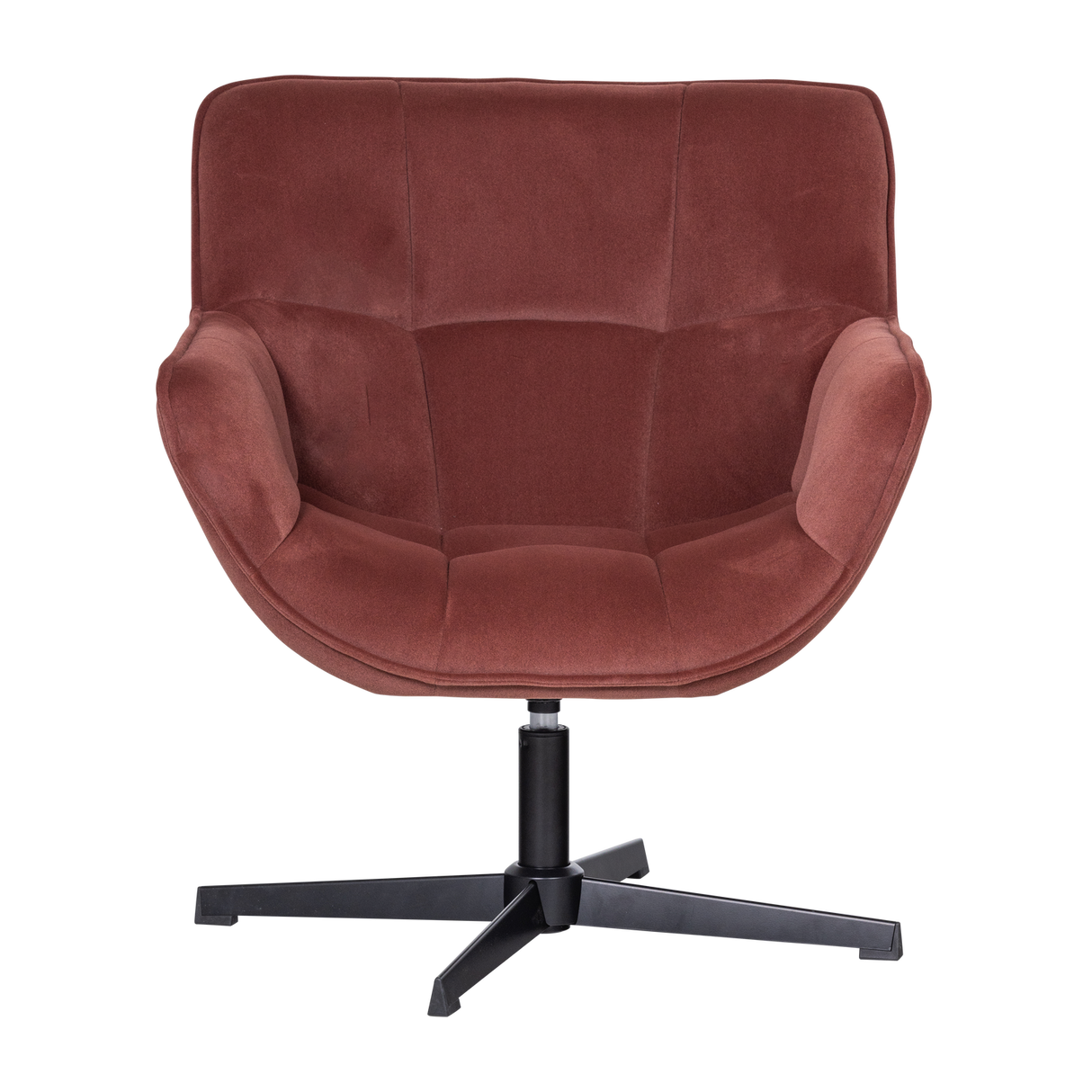 Wibo Draaifauteuil Mat Velvet Bruinrood [Fsc]