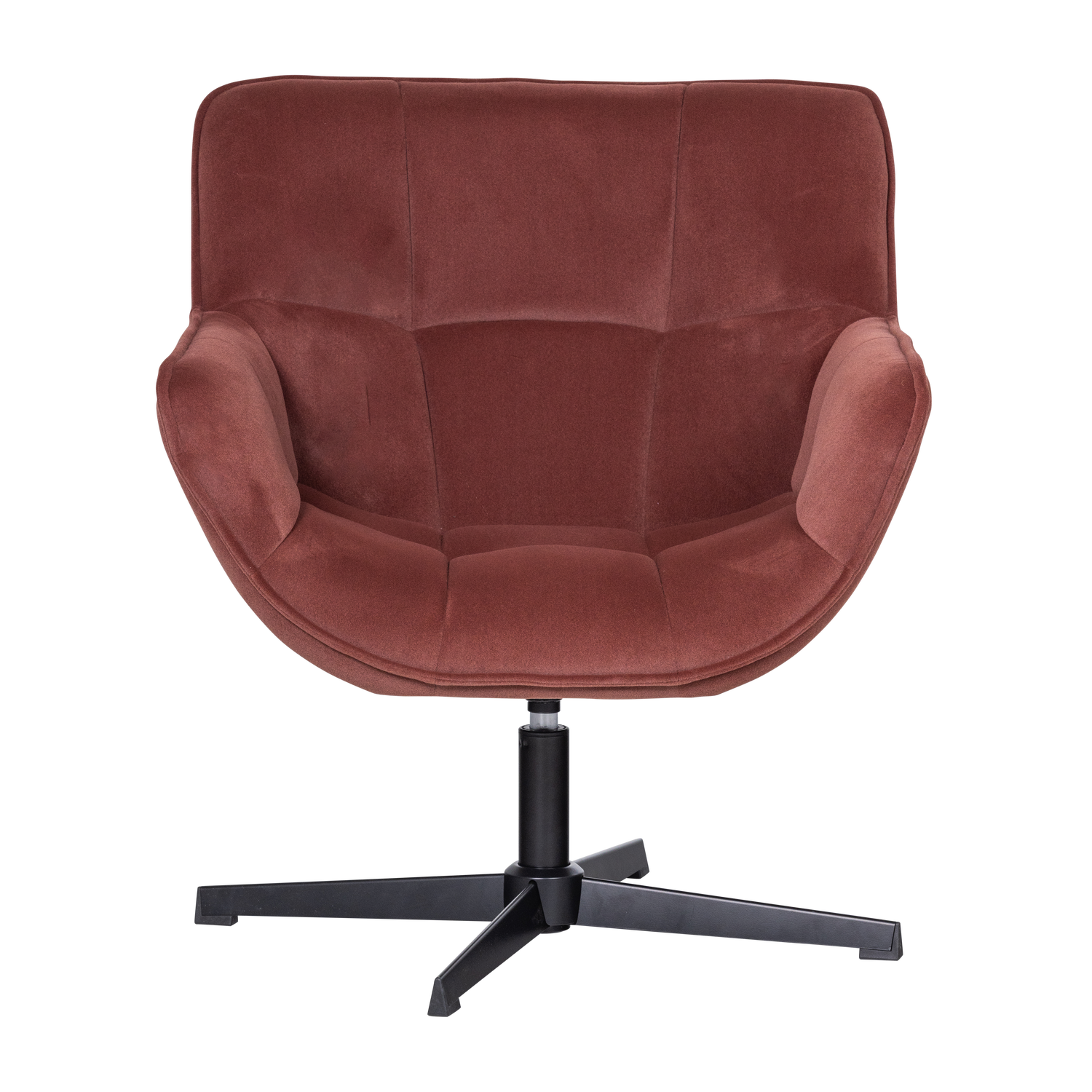 Wibo Draaifauteuil Mat Velvet Bruinrood [Fsc]