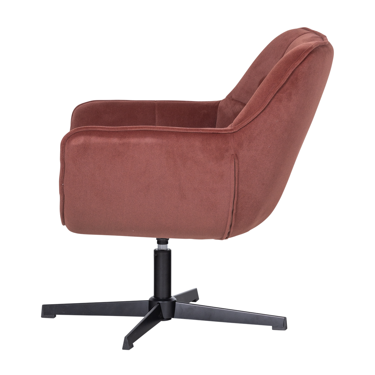 Wibo Draaifauteuil Mat Velvet Bruinrood [Fsc]