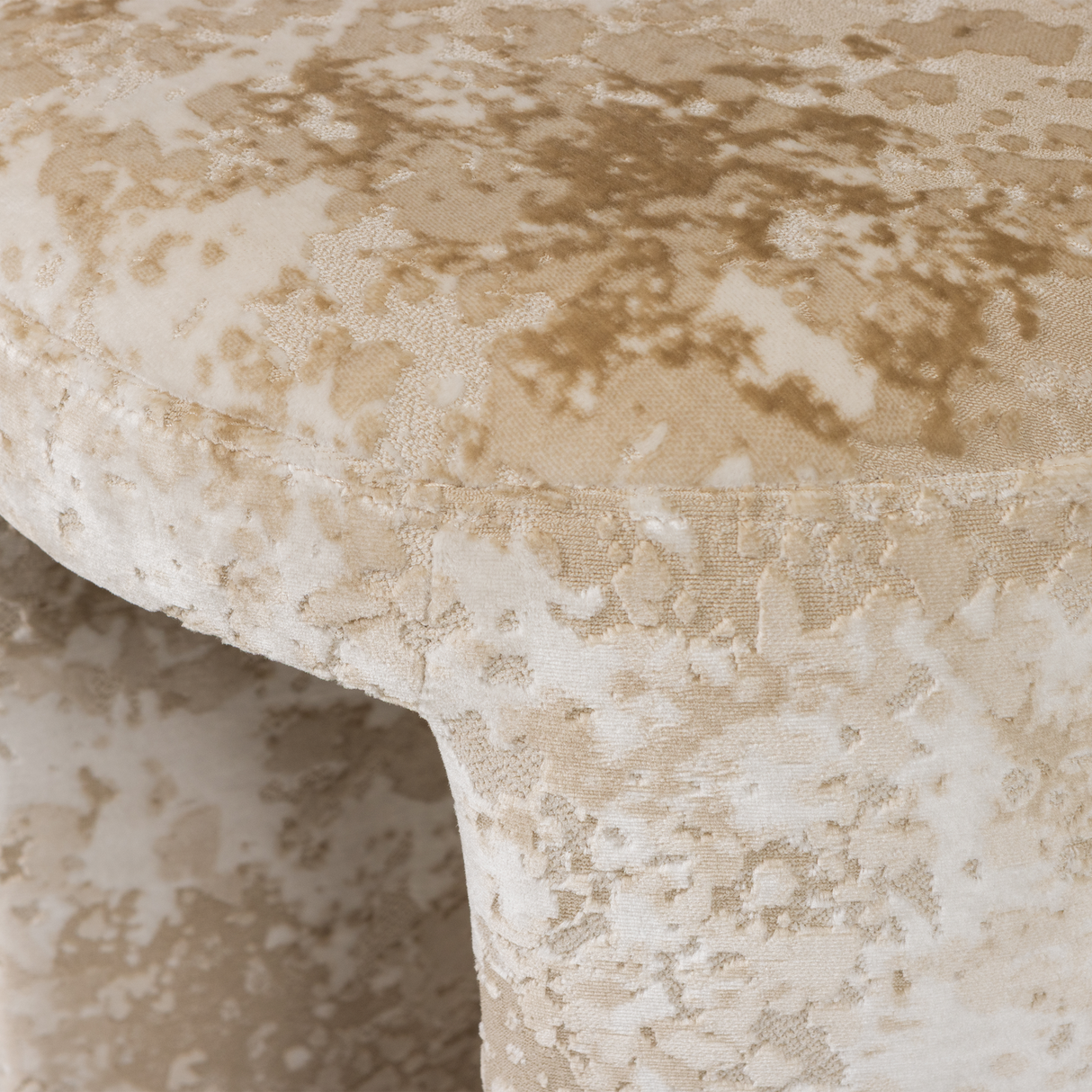 Charlie Gestoffeerde Kruk Structuur Stof Beige [Fsc]
