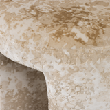 Charlie Gestoffeerde Kruk Structuur Stof Beige [Fsc]