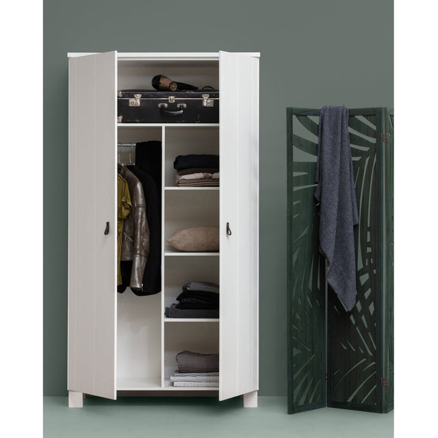 Ties Garderobekast Grenen Wit [Fsc] van WOOOD – Luxe comfort op maat van PureWonen. Vraag naar de beste prijs.
