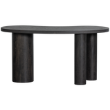Maan Organisch Sidetable/Bureau Mdf Donkerbruin