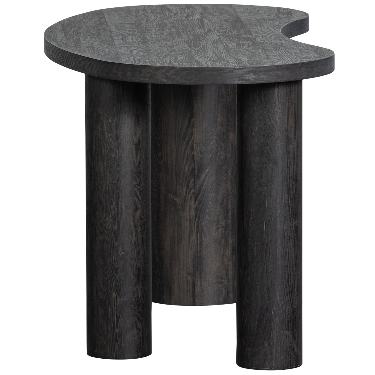 Maan Organisch Sidetable/Bureau Mdf Donkerbruin