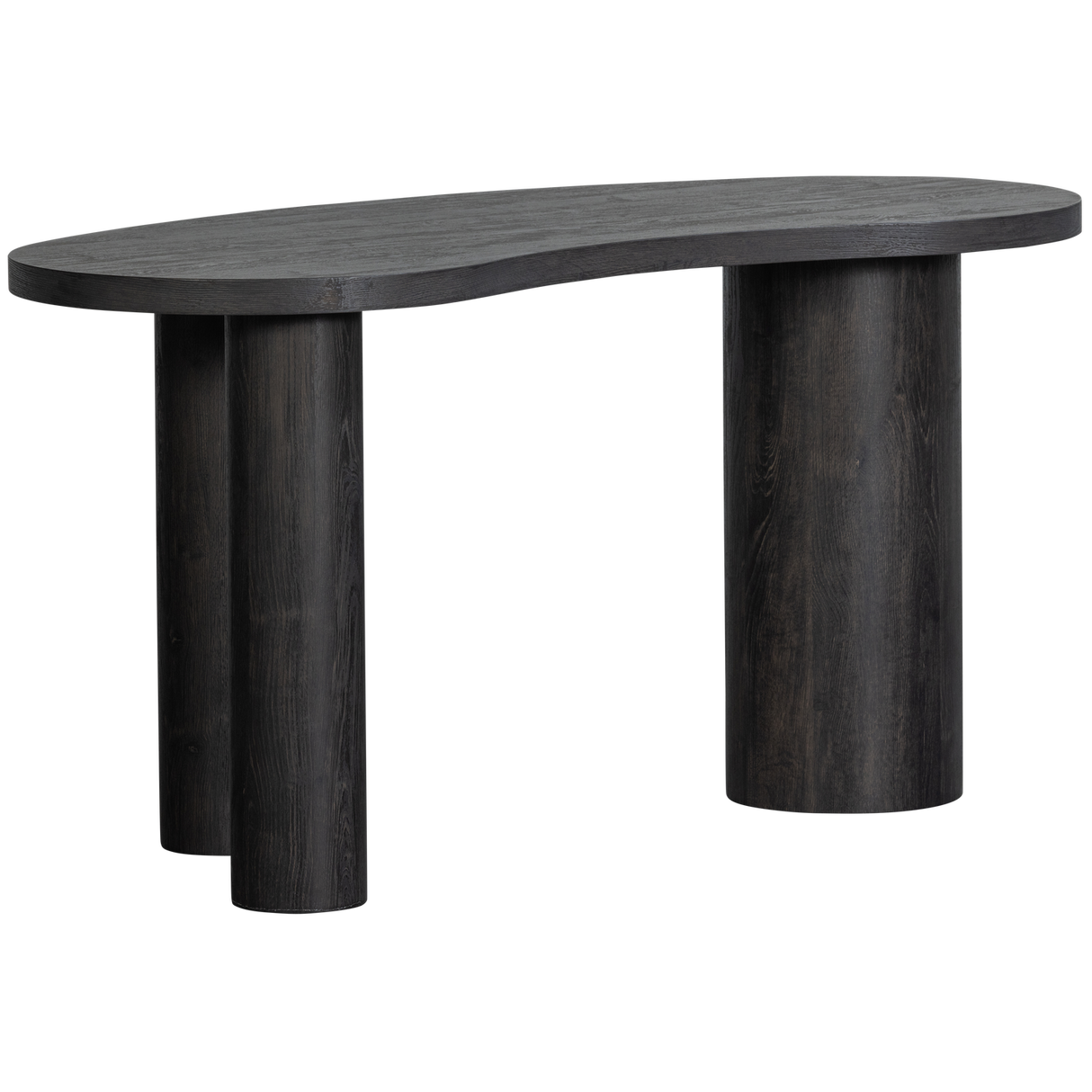 Maan Organisch Sidetable/Bureau Mdf Donkerbruin