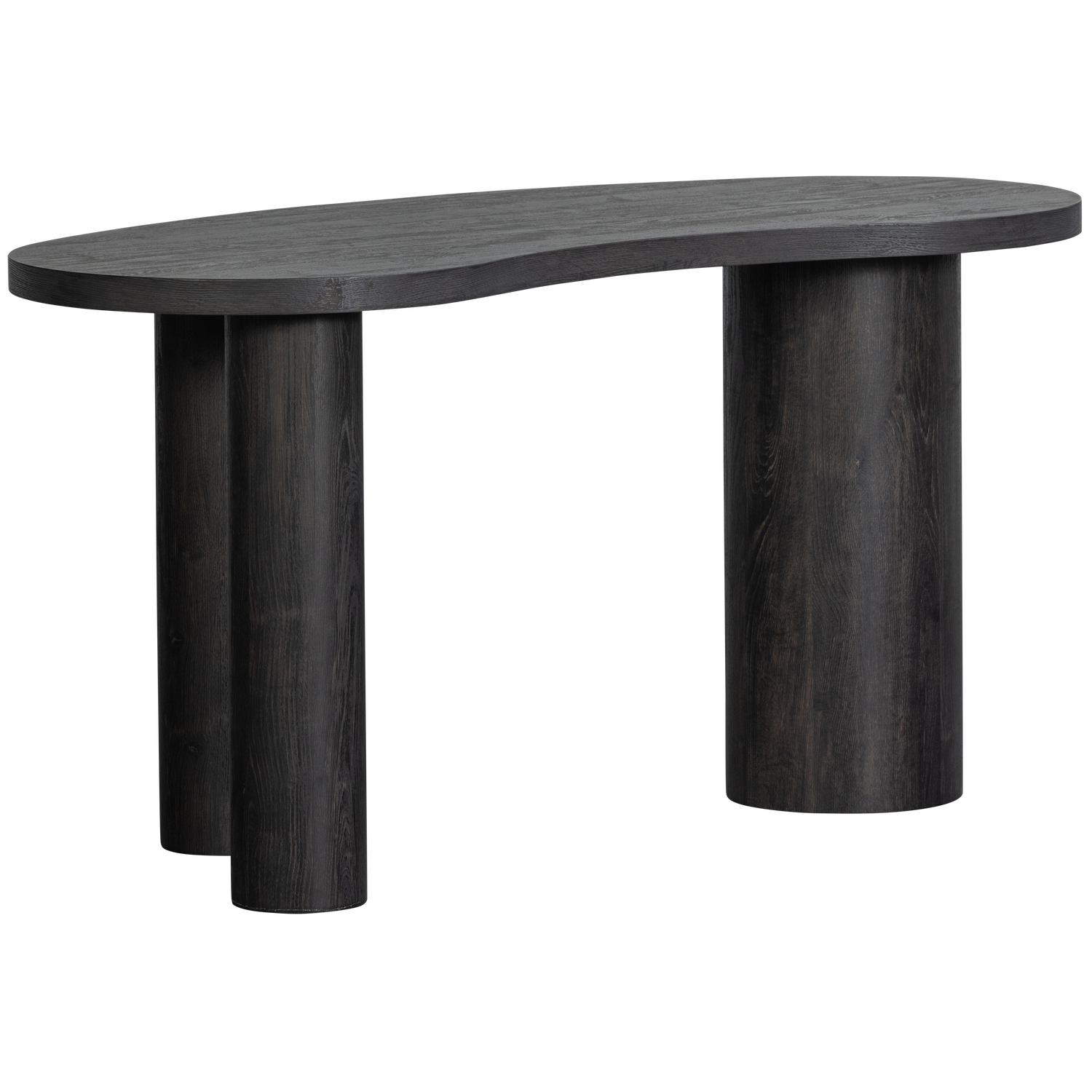 Maan Organisch Sidetable/Bureau Mdf Donkerbruin