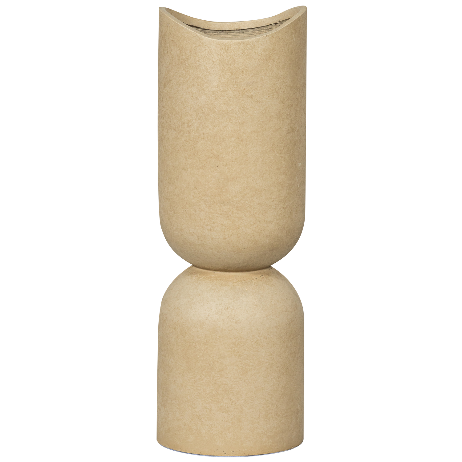 Mosi Vaas/Plantenpot Fiber Clay Beige 75 Xo25 Cm