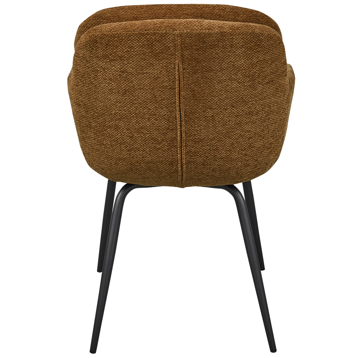 Runa Eetkamerstoel Chenille Karamel Bruin/Geel
