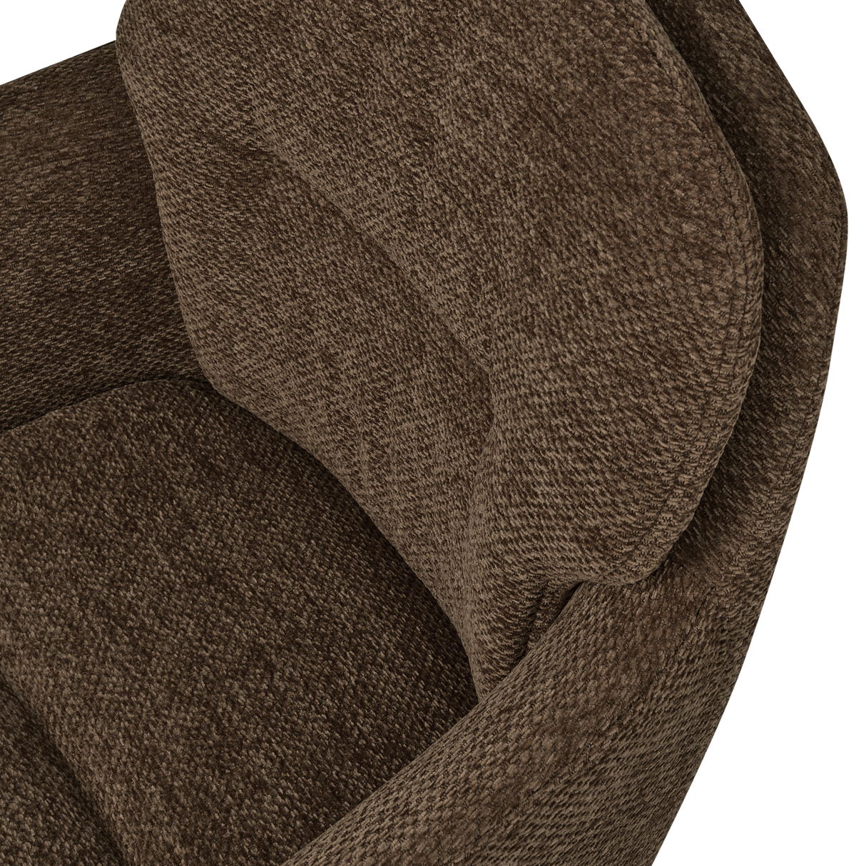 Runa Eetkamerstoel Chenille Warm Bruin