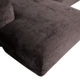 Cloud Chaise Longue Bank Links Chenille Warm Bruin