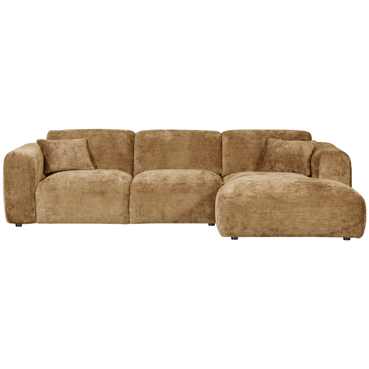 Cloud Chaise Longue Bank Rechts Chenille Honinggeel