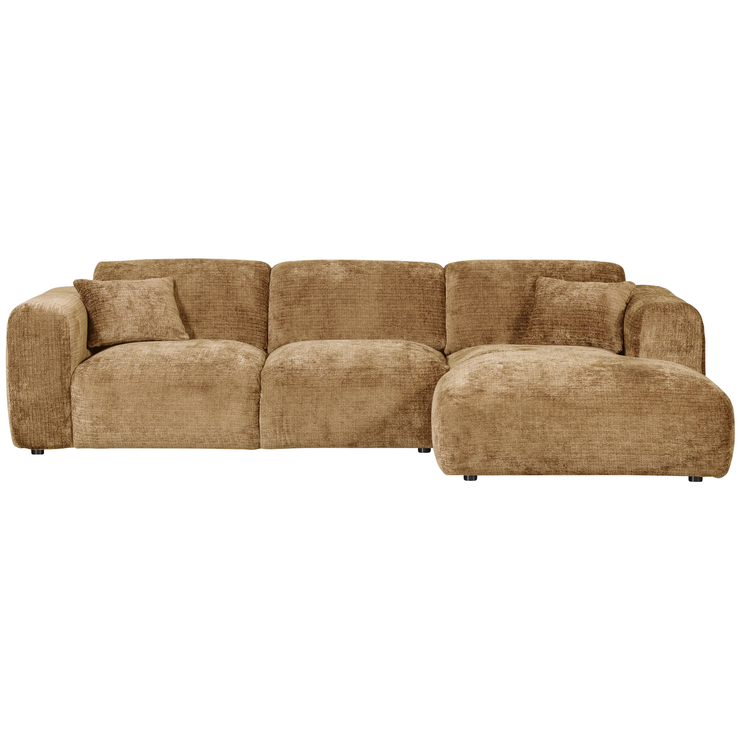 Cloud Chaise Longue Bank Rechts Chenille Honinggeel