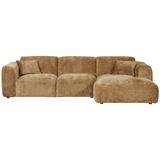 Cloud Chaise Longue Bank Rechts Chenille Honinggeel