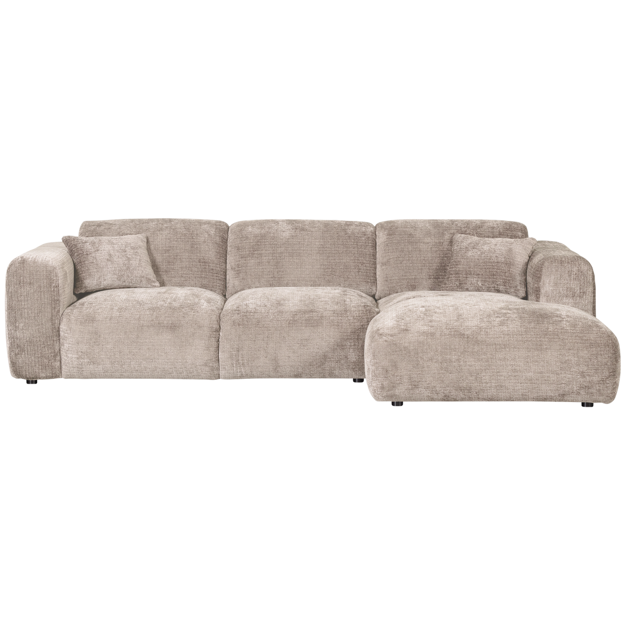 Cloud Chaise Longue Bank Rechts Chenille Naturel