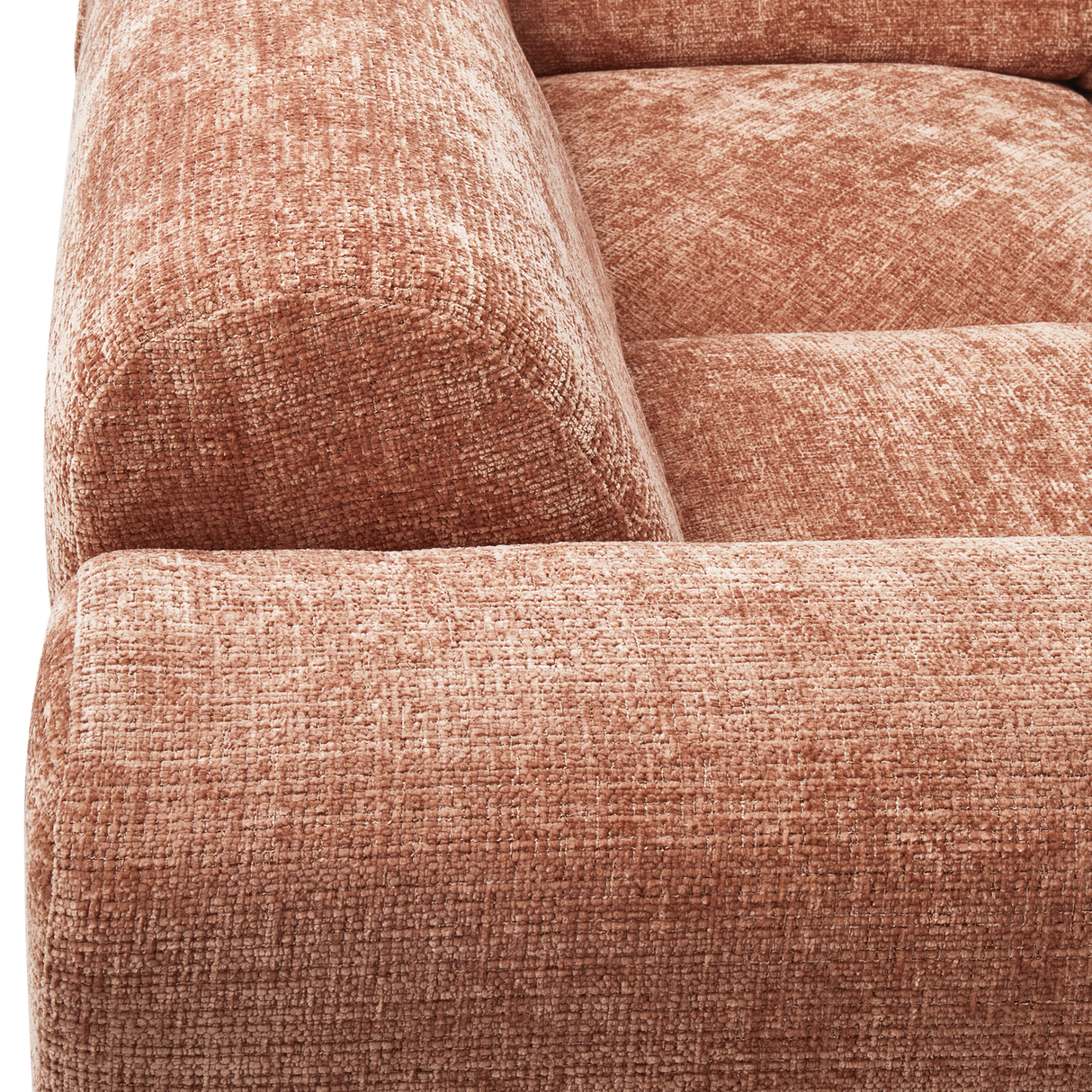 Cloud Hoekbank Links Geweven Chenille Terra