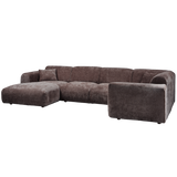 Cloud Hoekbank Rechts Geweven Chenille Warm Bruin