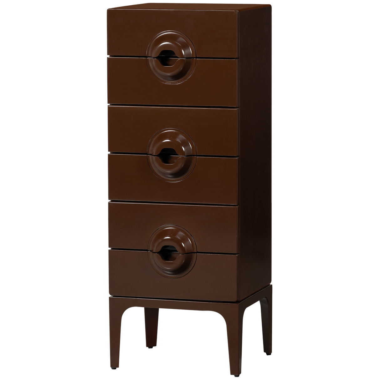 Merge Ladekast 6 Lades Hout Bruin/Rood