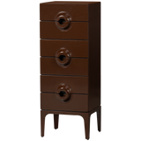 Merge Ladekast 6 Lades Hout Bruin/Rood