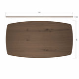 Tablo Eettafel Deens Ovaal Dl 180 X100 Cm Cashmere Brown [Fsc]