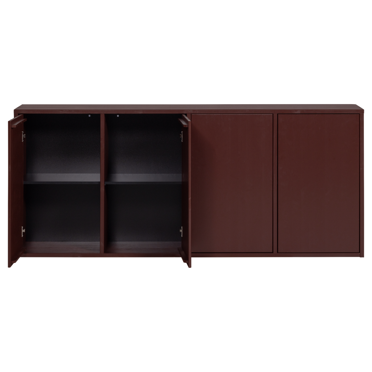 Merel Dressoir Grenen Bordeauxrood [Fsc]