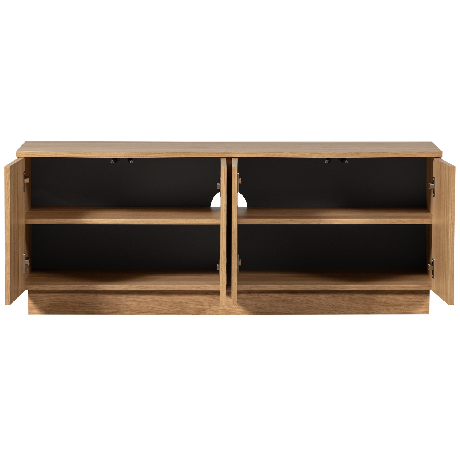 Zuma Tv Meubel 133 Cm Eiken Fineer Transparant [Fsc]