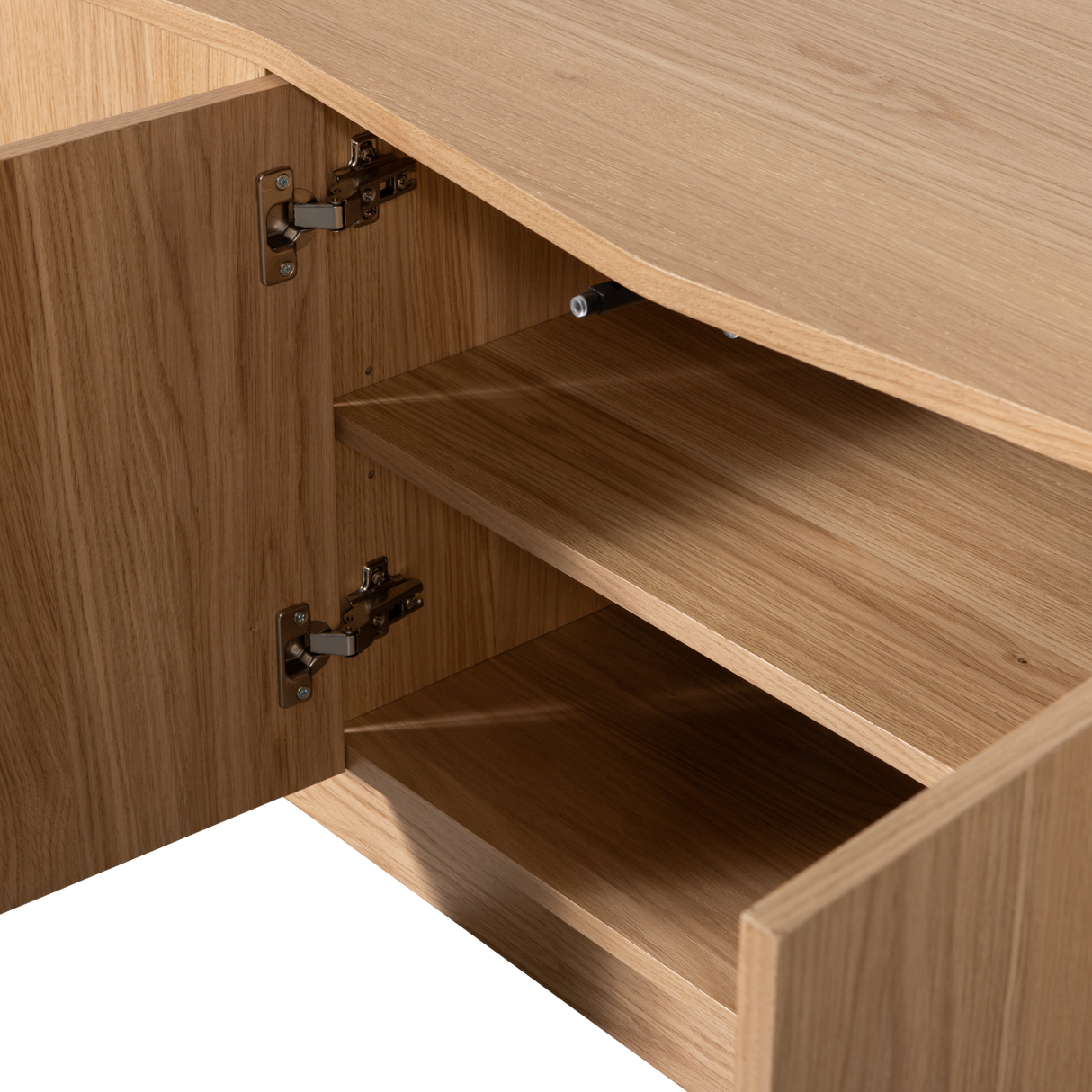 Zuma Tv Meubel 200 Cm Eiken Fineer Transparant [Fsc]