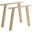 Set V 2 Tablo A Vorm Poot Eiken [Fsc] van WOOOD – Luxe comfort op maat van PureWonen. Vraag naar de beste prijs.