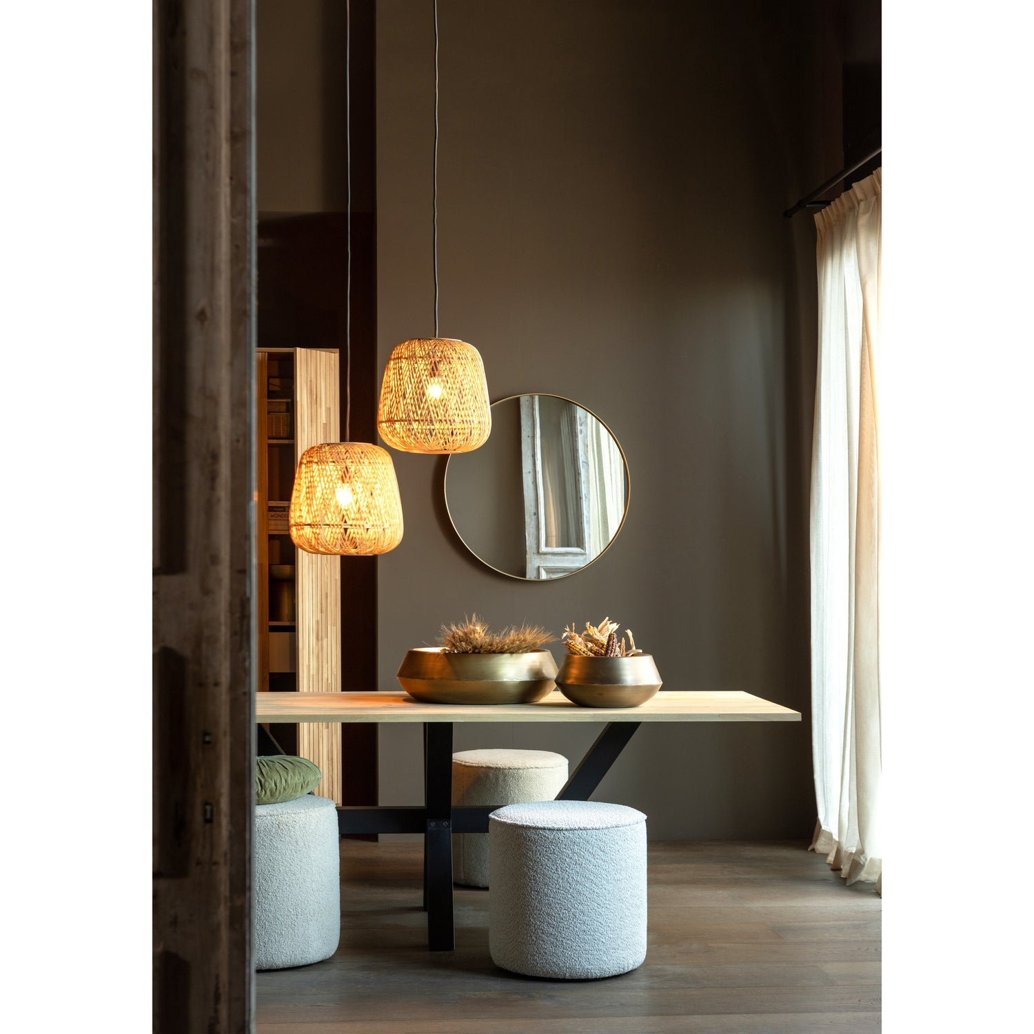 Doutzen Spiegel Metaal Goud O80 Cm van WOOOD – Luxe comfort op maat van PureWonen. Vraag naar de beste prijs.