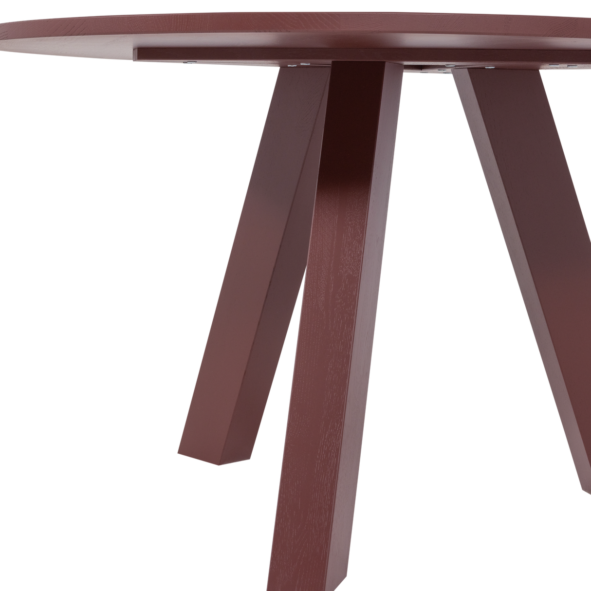 Rhonda Eettafel O129 Cm Eiken Bordeauxrood [Fsc]