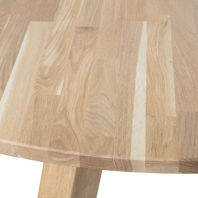 Rhonda Xl Eettafel O150 Cm Eiken Naturel [Fsc] van WOOOD – Luxe comfort op maat van PureWonen. Vraag naar de beste prijs.