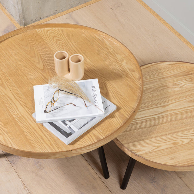 Mesa Bijzettafel L Hout Naturel 34x O60 van WOOOD – Luxe comfort op maat van PureWonen. Vraag naar de beste prijs.