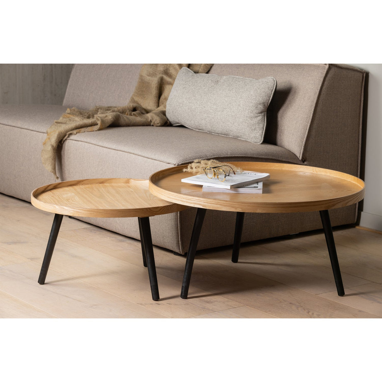 Mesa Bijzettafel L Hout Naturel 34x O60 [Fsc]