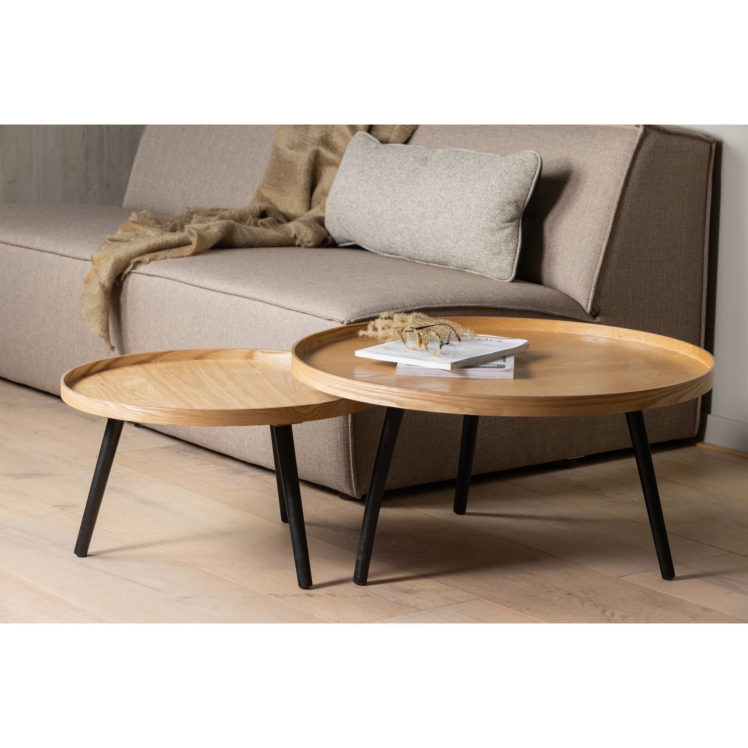 Mesa Bijzettafel L Hout Naturel 34x O60 [Fsc]