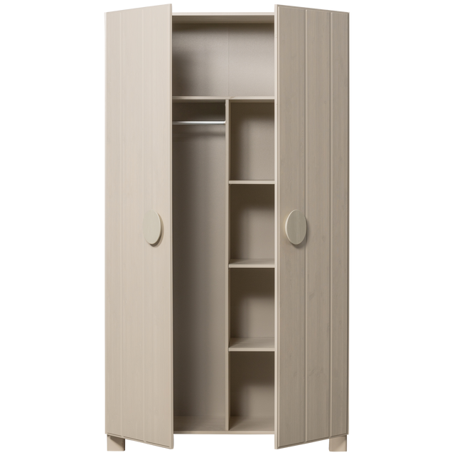 Noah 2 Drs Kast Geborsteld Grenen Dust [Fsc] van WOOOD – Luxe comfort op maat van PureWonen. Vraag naar de beste prijs.