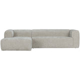 Bean Hoekbank Links Grove Melange Stof Naturel van WOOOD – Luxe comfort op maat van PureWonen. Vraag naar de beste prijs.