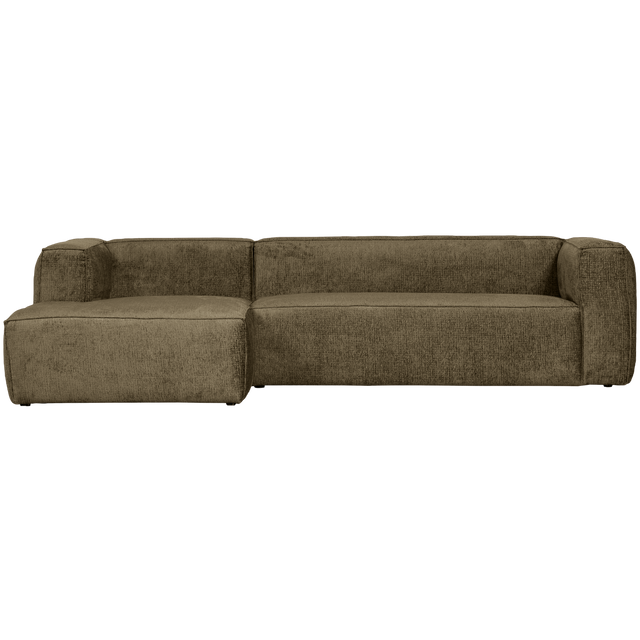 Bean Hoekbank Links Structure Velvet Moss van WOOOD – Luxe comfort op maat van PureWonen. Vraag naar de beste prijs.