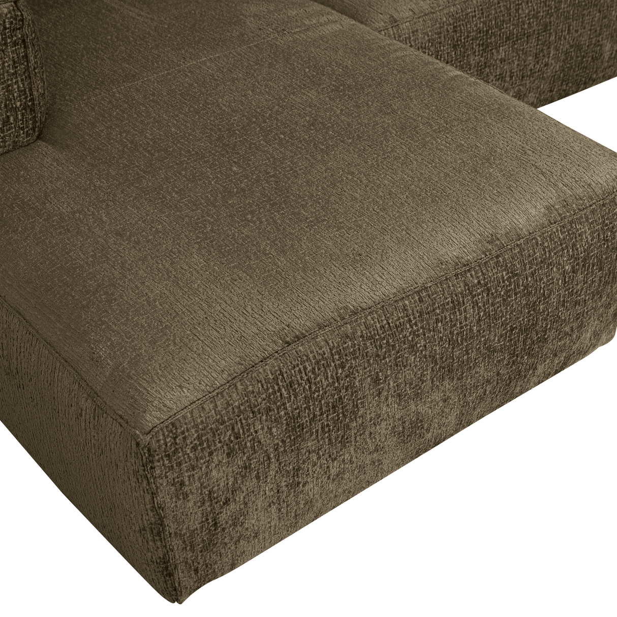Bean Hoekbank Links Structure Velvet Moss van WOOOD – Luxe comfort op maat van PureWonen. Vraag naar de beste prijs.