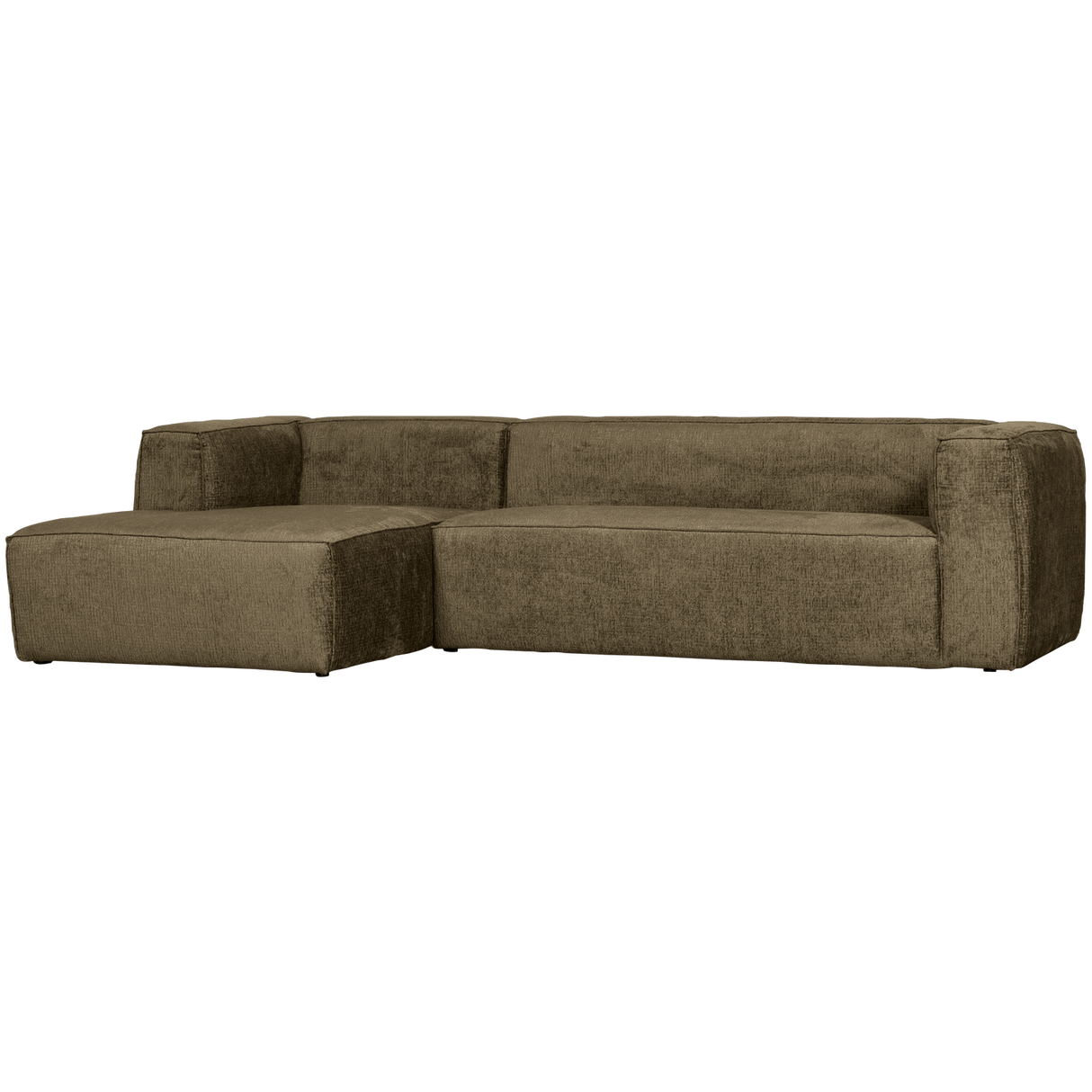 Bean Hoekbank Links Structure Velvet Moss van WOOOD – Luxe comfort op maat van PureWonen. Vraag naar de beste prijs.