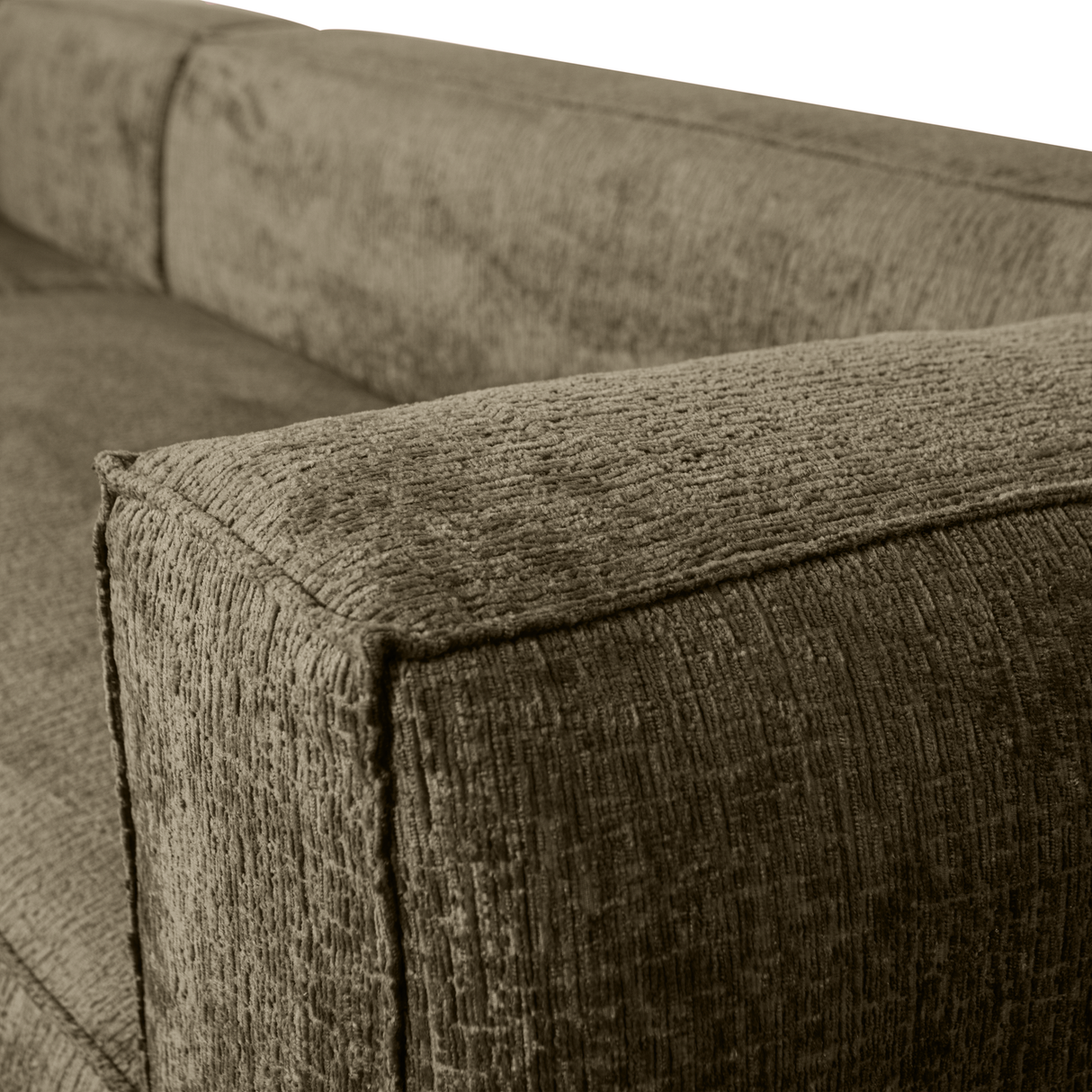 Bean Hoekbank Links Structure Velvet Moss van WOOOD – Luxe comfort op maat van PureWonen. Vraag naar de beste prijs.