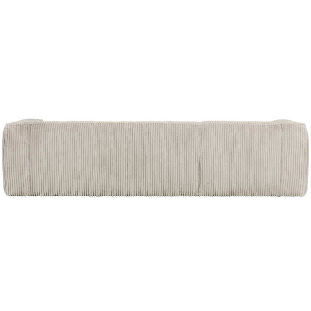 Bean Hoekbank Links Grove Ribstof Naturel van WOOOD – Luxe comfort op maat van PureWonen. Vraag naar de beste prijs.