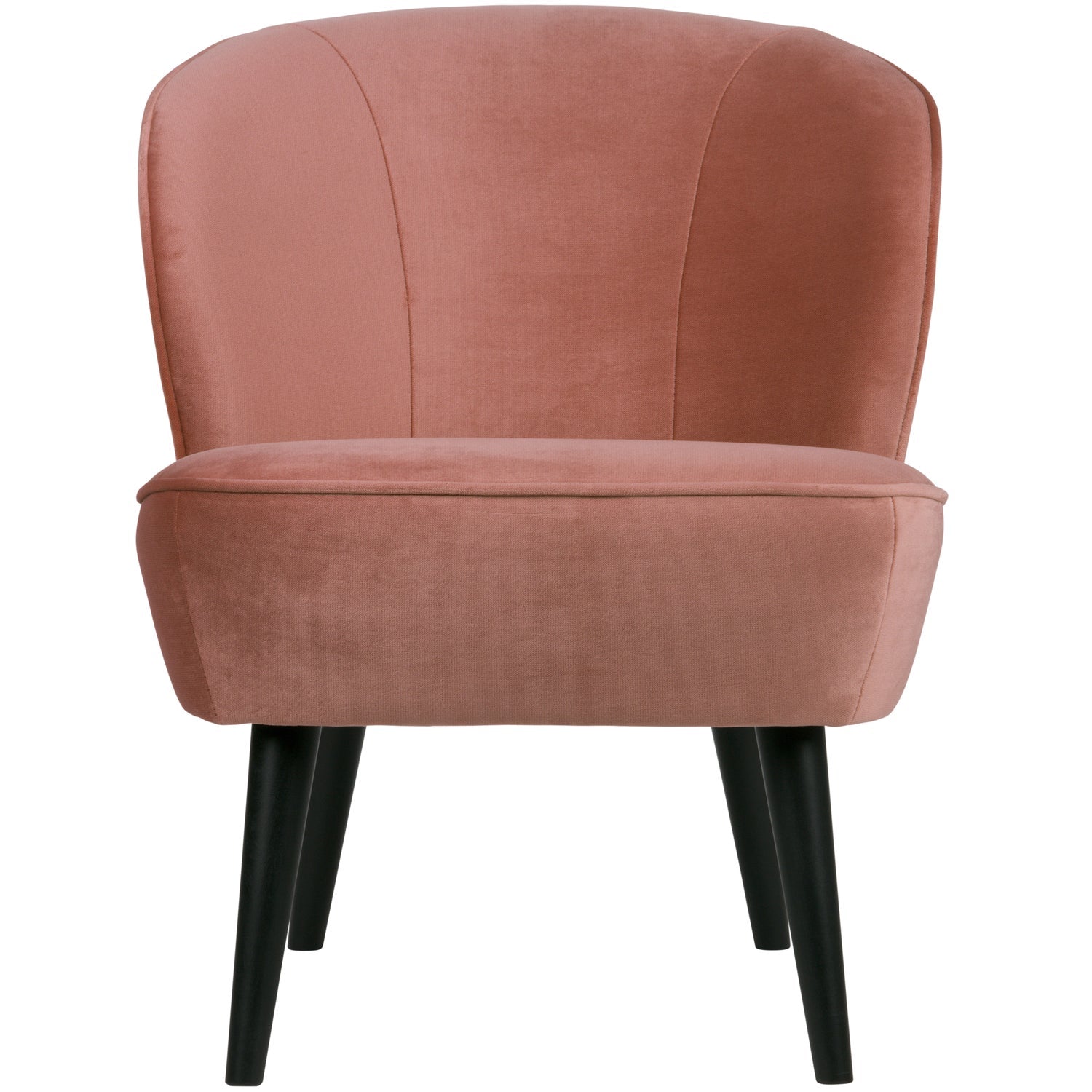Sara Fauteuil Fluweel Oud Roze van WOOOD – Luxe comfort op maat van PureWonen. Vraag naar de beste prijs.