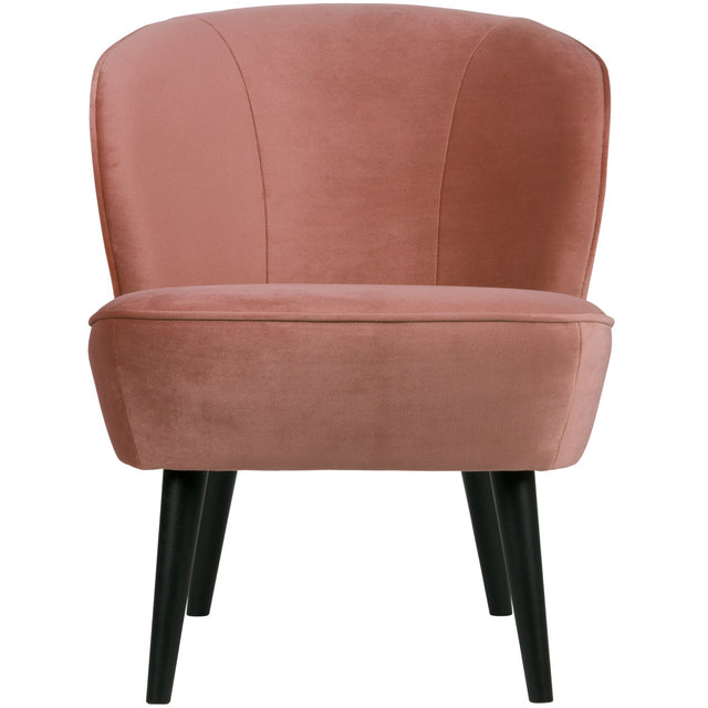 Sara Fauteuil Fluweel Oud Roze van WOOOD – Luxe comfort op maat van PureWonen. Vraag naar de beste prijs.