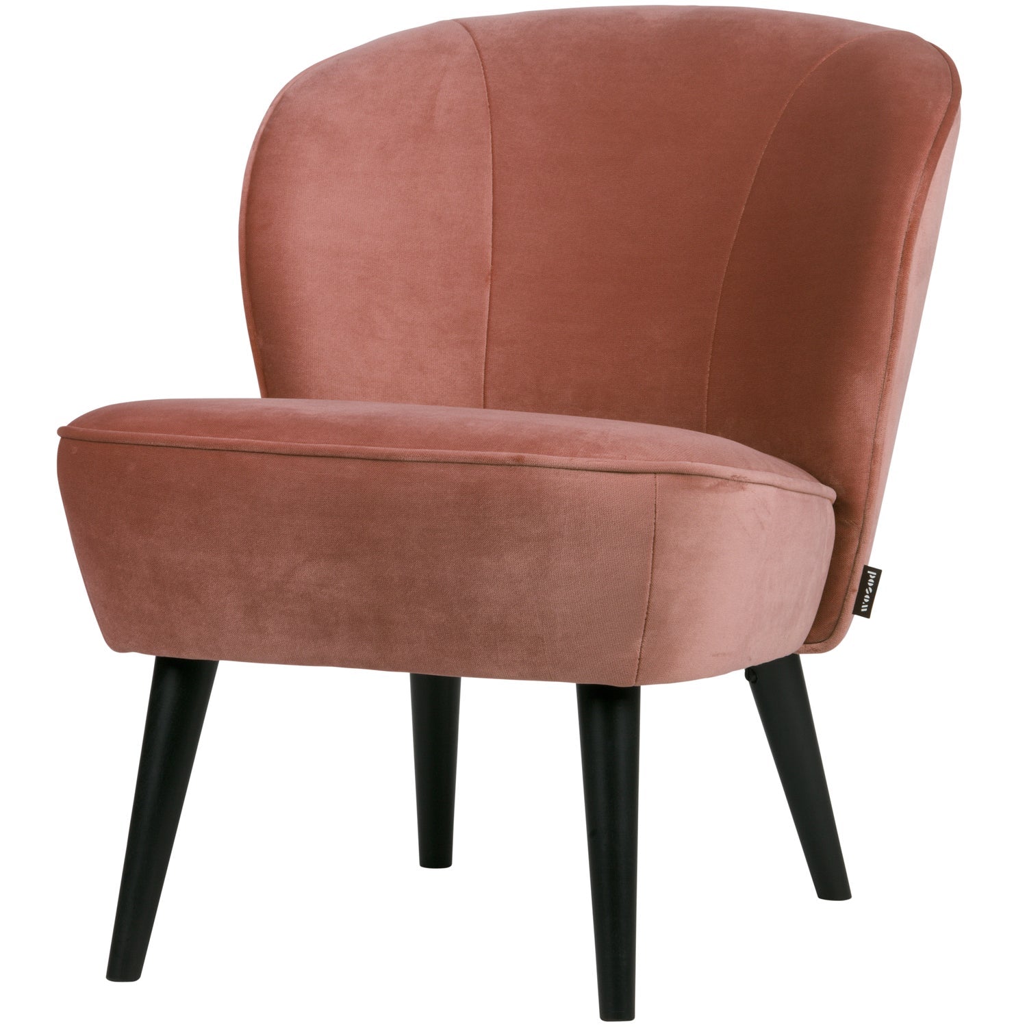Sara Fauteuil Fluweel Oud Roze van WOOOD – Luxe comfort op maat van PureWonen. Vraag naar de beste prijs.