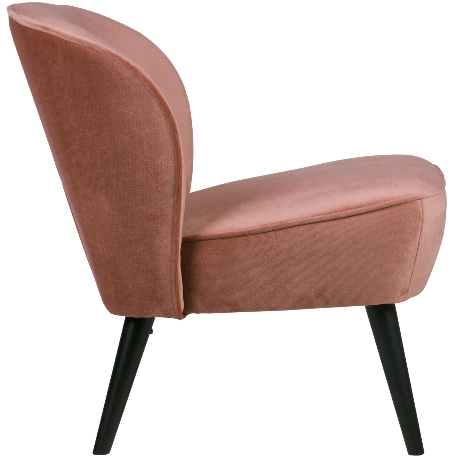 Sara Fauteuil Fluweel Oud Roze van WOOOD – Luxe comfort op maat van PureWonen. Vraag naar de beste prijs.