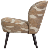 Sara Fauteuil Geweven Stof Camouflage Dessin Zand