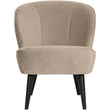 Sara Fauteuil Fluweel Khaki van WOOOD – Luxe comfort op maat van PureWonen. Vraag naar de beste prijs.
