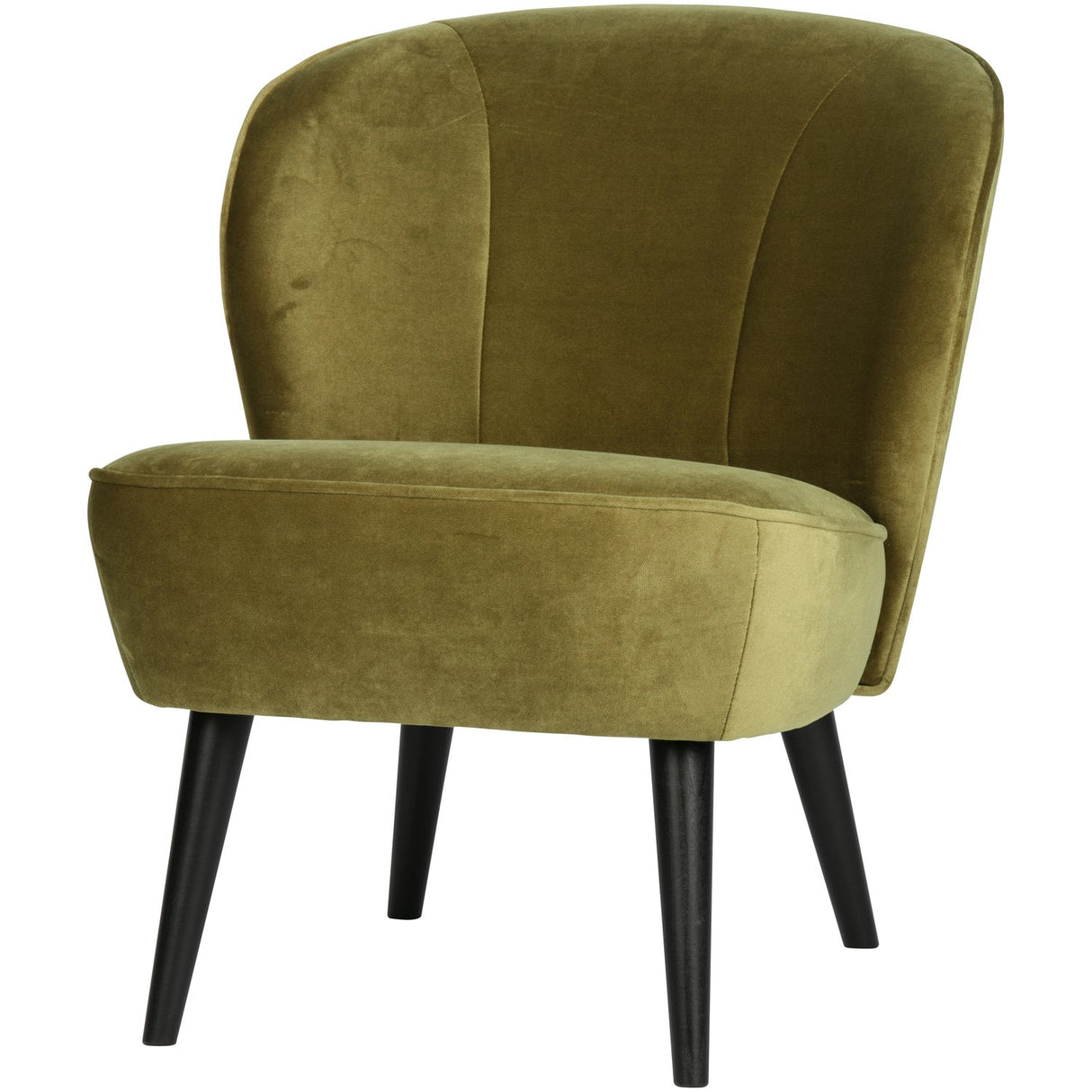 Sara Fauteuil Fluweel Army van WOOOD – Luxe comfort op maat van PureWonen. Vraag naar de beste prijs.