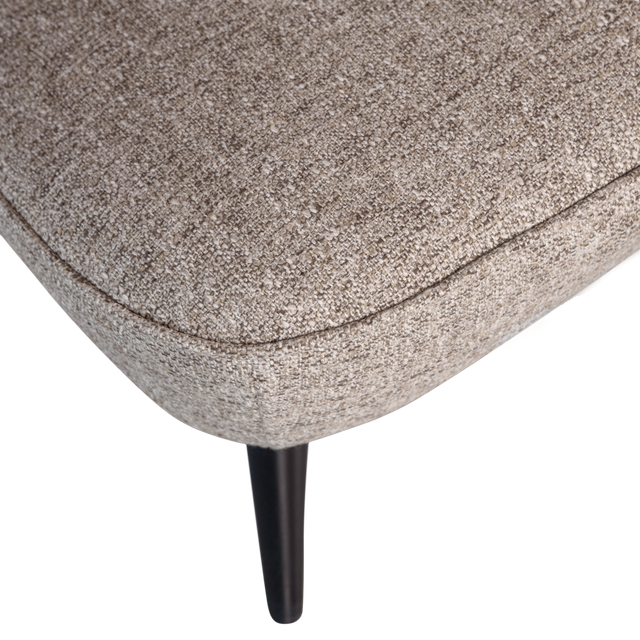 Sara Fauteuil Geweven Stof Naturel Melange van WOOOD – Luxe comfort op maat van PureWonen. Vraag naar de beste prijs.