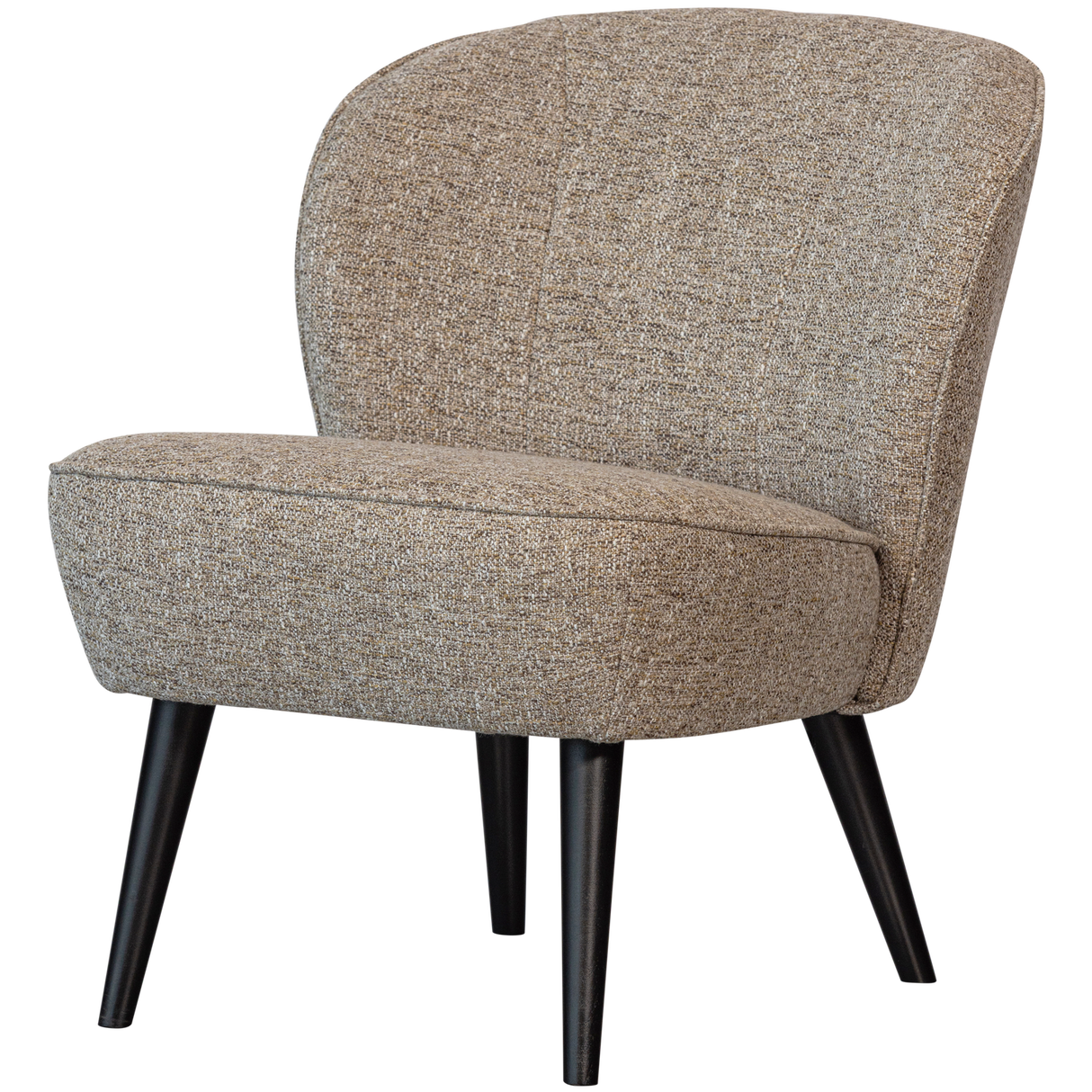Sara Fauteuil Geweven Stof Naturel Melange van WOOOD – Luxe comfort op maat van PureWonen. Vraag naar de beste prijs.