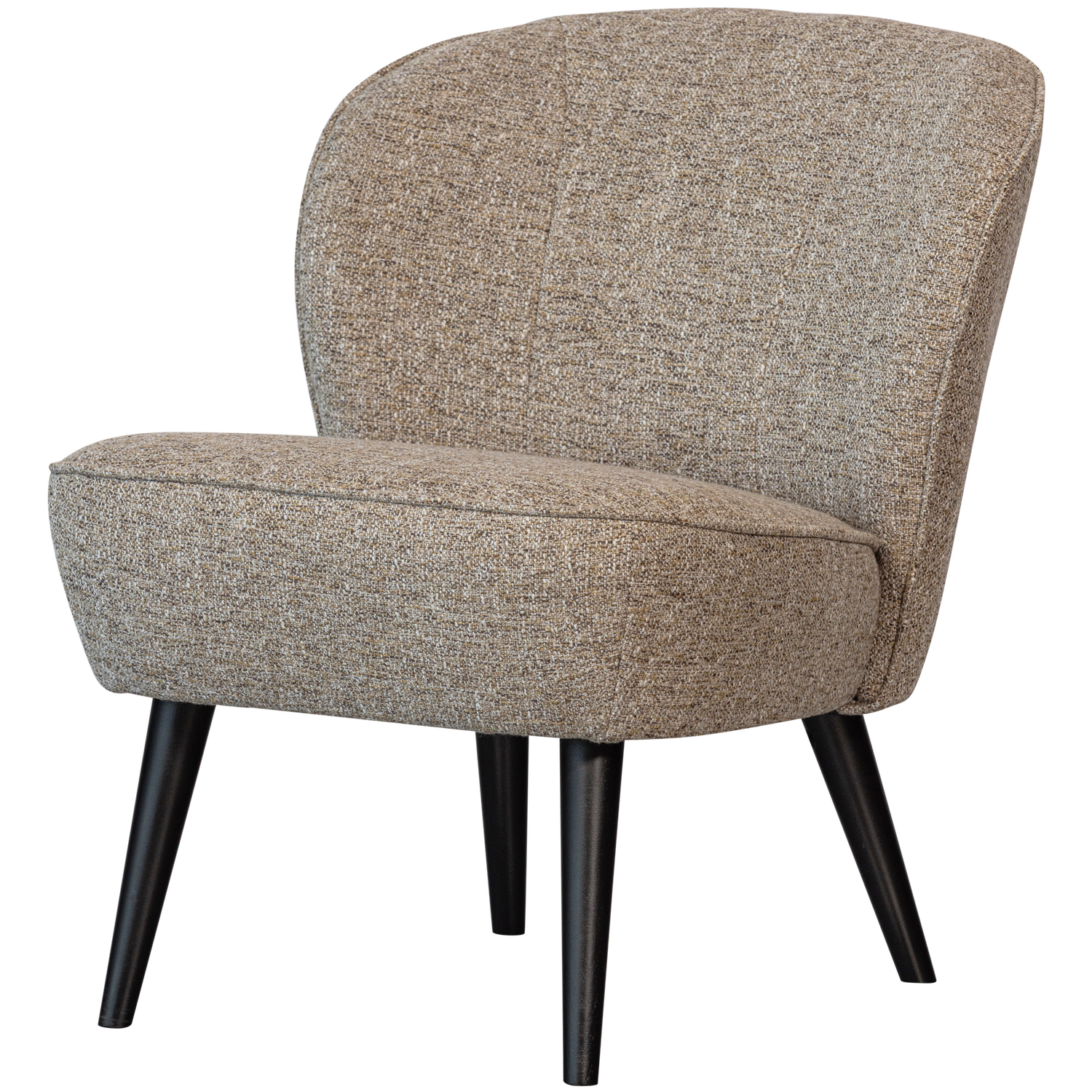 Sara Fauteuil Geweven Stof Naturel Melange van WOOOD – Luxe comfort op maat van PureWonen. Vraag naar de beste prijs.